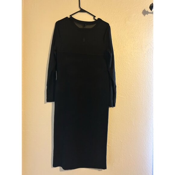 NWT - Cocktail Dress with Mesh Neck & Sleeves - Picture 3 of 3